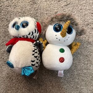 Cute Snowman and Owl Plush Toys